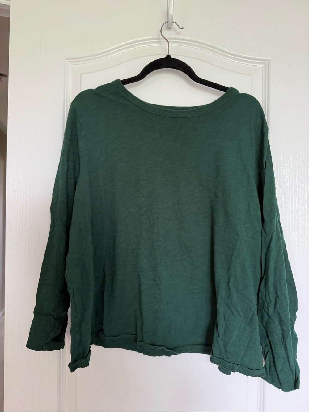 Old Navy Women's Long-Sleeve Crew Top - Forest Green